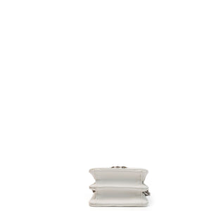 CHANEL CC MINI BAG WHITE CALFSKIN SHW