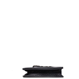 CHRISTIAN DIOR J'ADIOR FLAP BAG BLACK LAMBSKIN LEATHER SHW