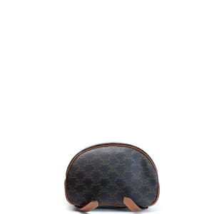 CELINE MEDIUM BACKPACK FOLCO IN TOILE TRIOMPHE CANVAS / CALFSKIN GHW