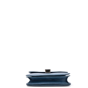 CELINE MEDIUM CLASSIC BOX BAG BLUE LIZARD SKIN LEATHER SHW