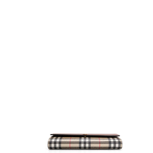 BURBERRY HANNAH WALLET ON CHAIN CALFSKIN / CANVAS GHW