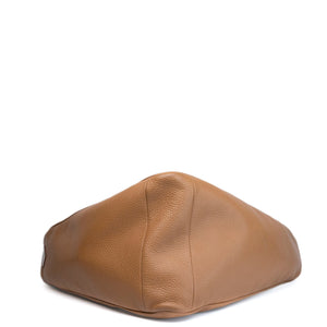 PRADA LARGE TRIANGLE LEATHER BAG CARAMEL SHW