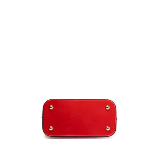 LOUIS VUITTON VERNIS MONTEBELLO MM BAG RED GHW