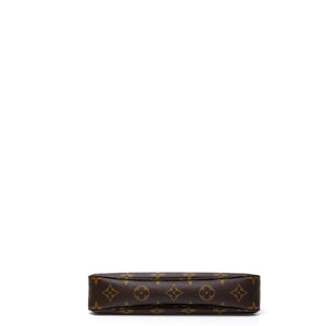 LOUIS VUITTON POCHETTE ACCESSOIRES BROWN/MULTICOLOUR  MONOGRAM CANVAS GHW (MICROCHIP)
