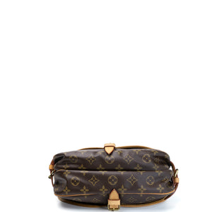 LOUIS VUITTON VINTAGE DOUBLE SIDE CROSSBODY BAG MONOGRAM CANVAS GHW