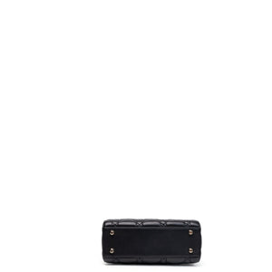 CHRISTIAN DIOR MINI LADY DIOR LAMBSKIN BLACK GHW