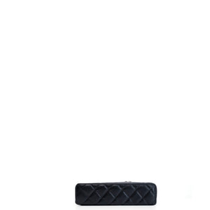 CHANEL TOP HANDLE SLIM VANITY WITH CHAIN BAG BLACK CAVIAR LGHW