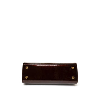 LOUIS VUITTON VERNIS BREA MM BAG MONOGRAM PATENT AMARANTE GHW
