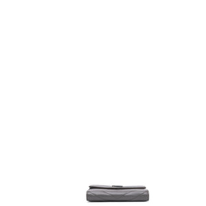 SAINT LAURENT CASSANDRE ENVELOPE COMPACT TRI-FOLD WALLET SHW