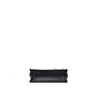 CHRISTIAN DIOR MINI DIOR BOOK TOTE BLACK MACROCANNAGE CALFSKIN GHW