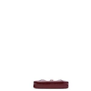 GUCCI JACKIE NOTTE MINI BAG RED PATENT LEATHER GHW