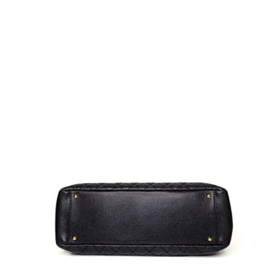 CHANEL CAVIAR GRAND SHOPPING TOTE BAG XL BLACK GHW