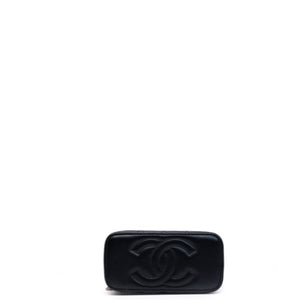 CHANEL 23P VANITY TOP HANDLE LAMBSKIN LEATHER BLACK BAG