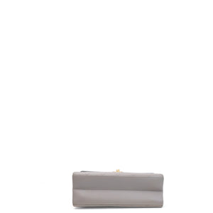 CHANEL COCO LUXE FLAP BAG GREY LAMBSKIN LEATHER GHW