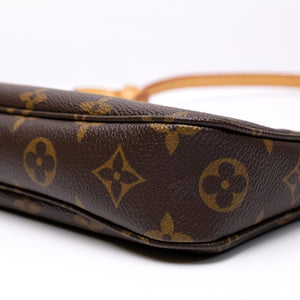 LOUIS VUITTON POCHETTE ACCESSOIRES BROWN/MULTICOLOUR  MONOGRAM CANVAS GHW (MICROCHIP)