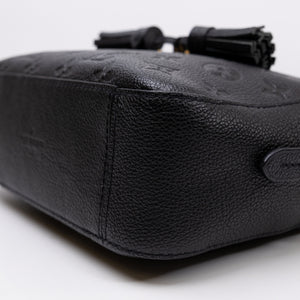 LOUIS VUITTON SAINTONGE MONOGRAM EMPREINTE BLACK LEATHER GHW
