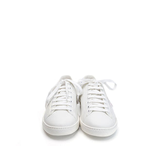 GUCCI x DISNEY HUEY, DEWEY AND LOUIE ACE SNEAKERS WHITE / BLUE LEATHER SIZE 37.5