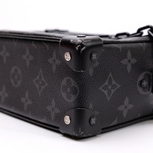 LOUIS VUITTON MINI SOFT TRUNK BLACK MONOGRAM ECLIPSE CANVAS BLACK HARDWARE