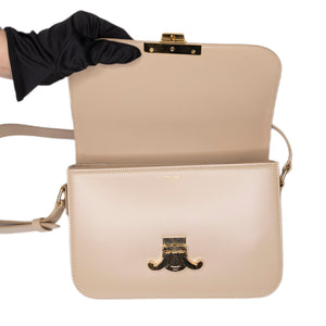CELINE CLASSIQUE TRIOMPHE BAG SHINY CALFSKIN BEIGE GHW