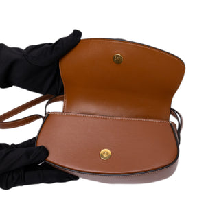 CELINE CLUTCH ON STRAP TABOU CALFSKIN TAN GHW