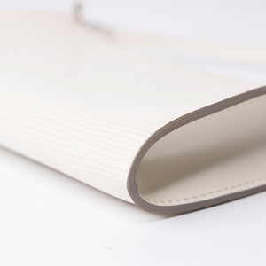 LOUIS VUITTON POCHETTE ACCESSORIES EPI LEATHER WHITE SHW