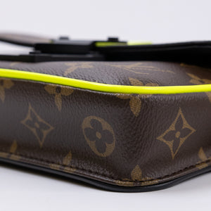 LOUIS VUITTON S LOCK SLING BAG MONOGRAM CANVAS BLACK HARDWARE