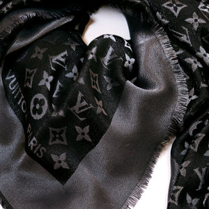 LOUIS VUITTON MONOGRAM DENIM SHAWL