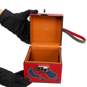 MOYNAT VANITY BOX BAG MULTICOLORED LEATHER SHW