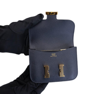HERMES CONSTANCE SLIM EPSOM CABAN GHW STAMP W