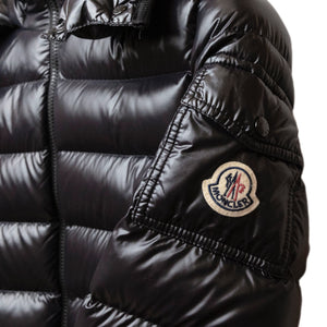 MONCLER BLACK BADY HOODED SHORT DOWN JACKET SIZE 2