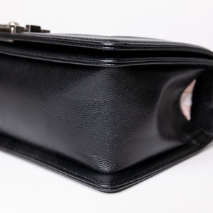 CHANEL LEBOY MEDIUM BLACK CAVIAR LEATHER GHW