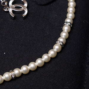 CHANEL 24K CC CLOVER PEARL NECKLACE