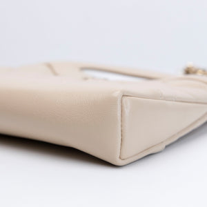 CHANEL 31 BAG NANO BEIGE LAMBSKIN LGHW