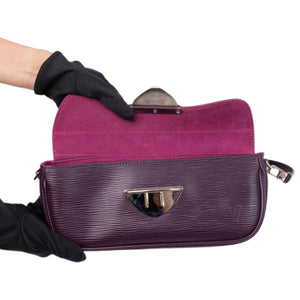 LOUIS VUITTON CASSIS EPI LEATHER MONTAIGNE CLUTCH BAG