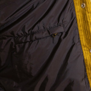 PRADA COTTON CORDUROY DOWN PUFFER MEN JACKET BROWN SIZE M