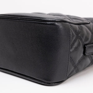 SAINT LAURENT 80'S VANITY BAG BLACK CALFSKIN GHW