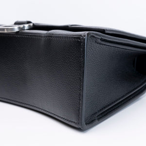 BALENCIAGA DOWNTOWN SHOULDER BAG BLACK CALFSKIN SHW