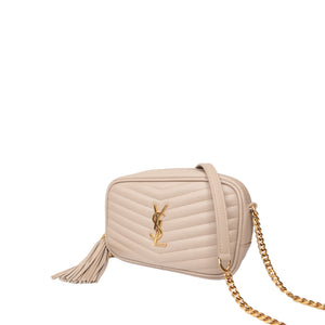 SAINT LAURENT CAMERA BAG BEIGE GHW