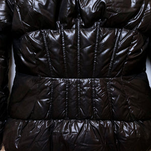MONCLER JOUX QUILTED NYLON JACKET BLACK SIZE 2