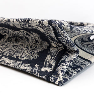 CHRISTIAN DIOR SMALL BOOK TOTE BLUE TOILE DE JOUY EMBROIDERY