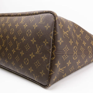 LOUIS VUITTON NEVERFULL GM MONOGRAM CANVAS GHW (MICROCHIP)