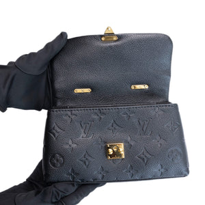 LOUIS VUITTON NANO MADELEINE MONOGRAM EMPREINTE LEATHER BLACK GHW (MICROCHIP)