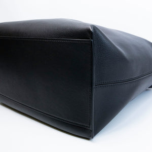 LOEWE CUBI MESSENGER LARGE BAG BLACK CALFSKIN LEATHER SHW