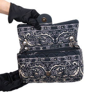 CHANEL BANDANA PRINT QUILTED FLAP BAG FABRIC MULTICOLOUR SHW