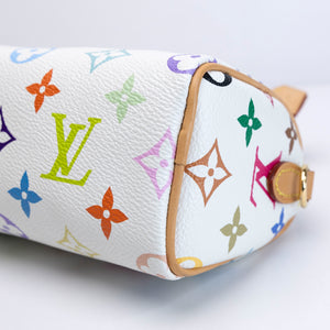 LOUIS VUITTON TAKASHI MURAKAMI NANO SPEEDY MONOGRAM CANVAS / LEATHER WHITE / MULTICOLOUR GHW