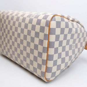 LOUIS VUITTON SPEEDY 30 DAMIER AZUR CANVAS HANDBAG GHW