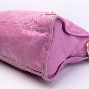 BALENCIAGA MEDIUM CLASSIC CITY CROSSBODY BAG PURPLE GHW