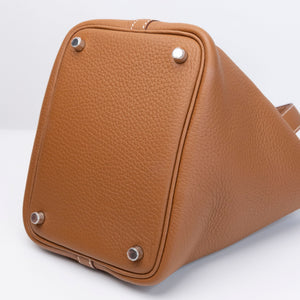 HERMES PICOTIN 18 CLEMENCE GOLD SHW STAMP K