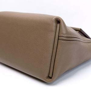 HERMES MINI 24/24 BAG ETOUPE EVERCOLOR / SWIFT LEATHER GHW STAMP B
