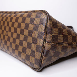 LOUIS VUITTON NEVERFULL MM DAMIER EBENE CANVAS GHW